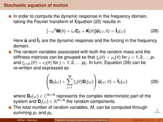 Projection methods for stochastic structural dynamics | PDF