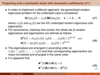 Projection methods for stochastic structural dynamics | PDF