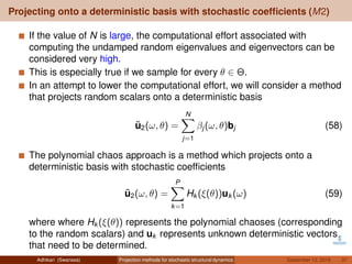 Projection methods for stochastic structural dynamics | PDF