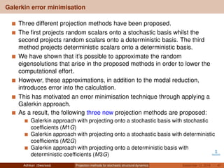 Projection methods for stochastic structural dynamics | PDF