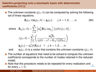 Projection methods for stochastic structural dynamics | PDF