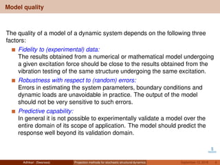 Projection methods for stochastic structural dynamics | PDF