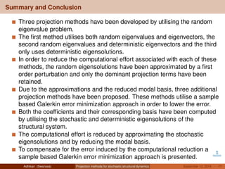 Projection methods for stochastic structural dynamics | PDF