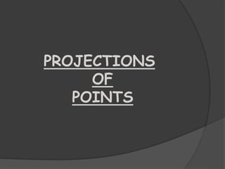 PROJECTIONS
OF
POINTS
 