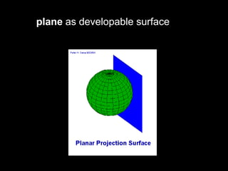 plane as developable surface
 