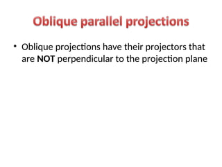 Projections Static Types of Projections in ENGINEERING GRAPHICS | PPT
