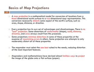 Projections and coordinate system | PDF