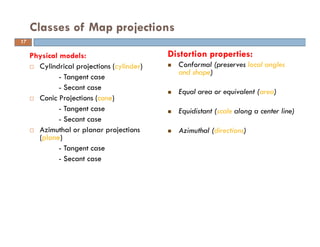 Projections and coordinate system | PDF