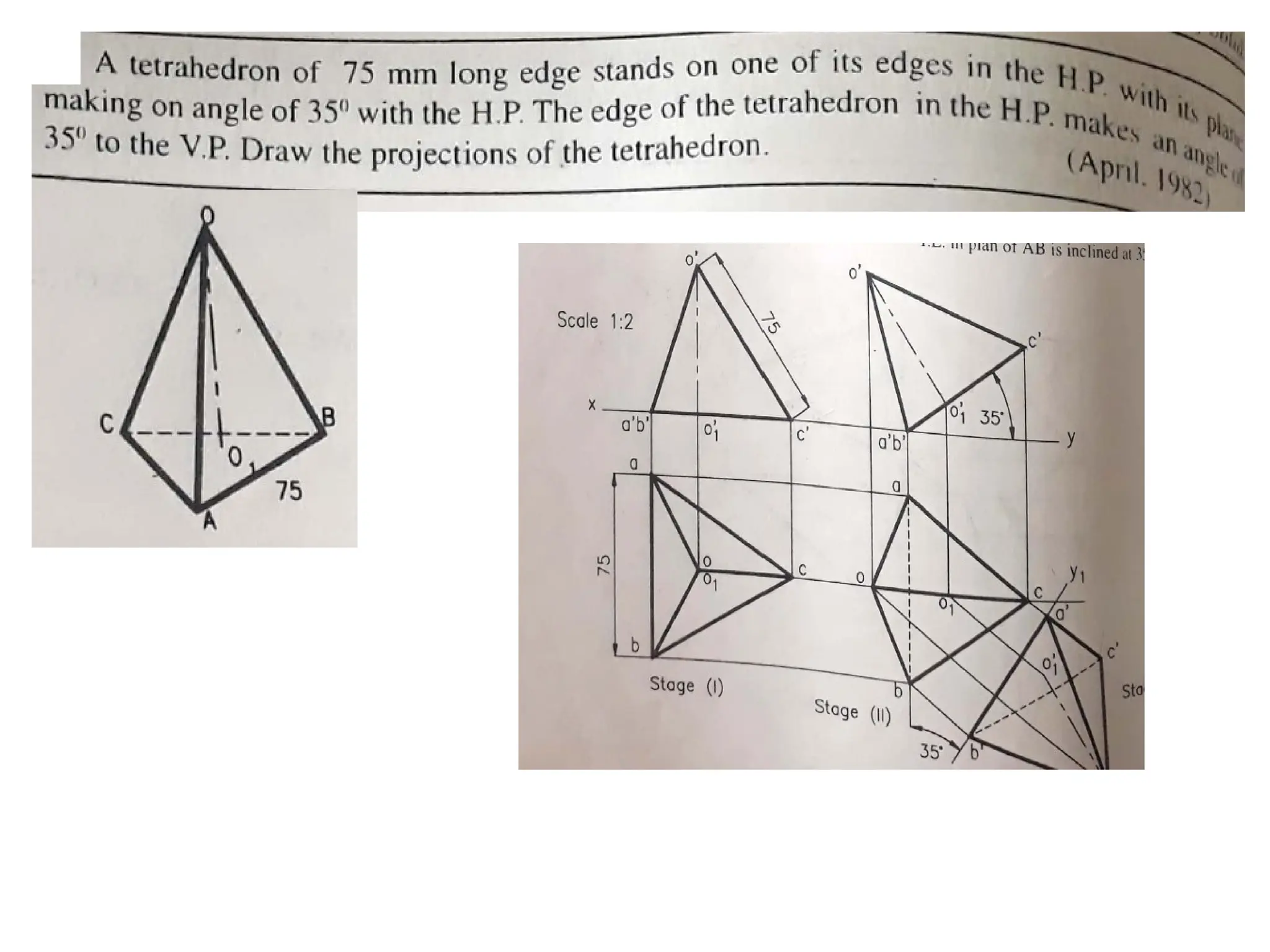 Projections Of Solids.ppt. Engineering graphics CAEG