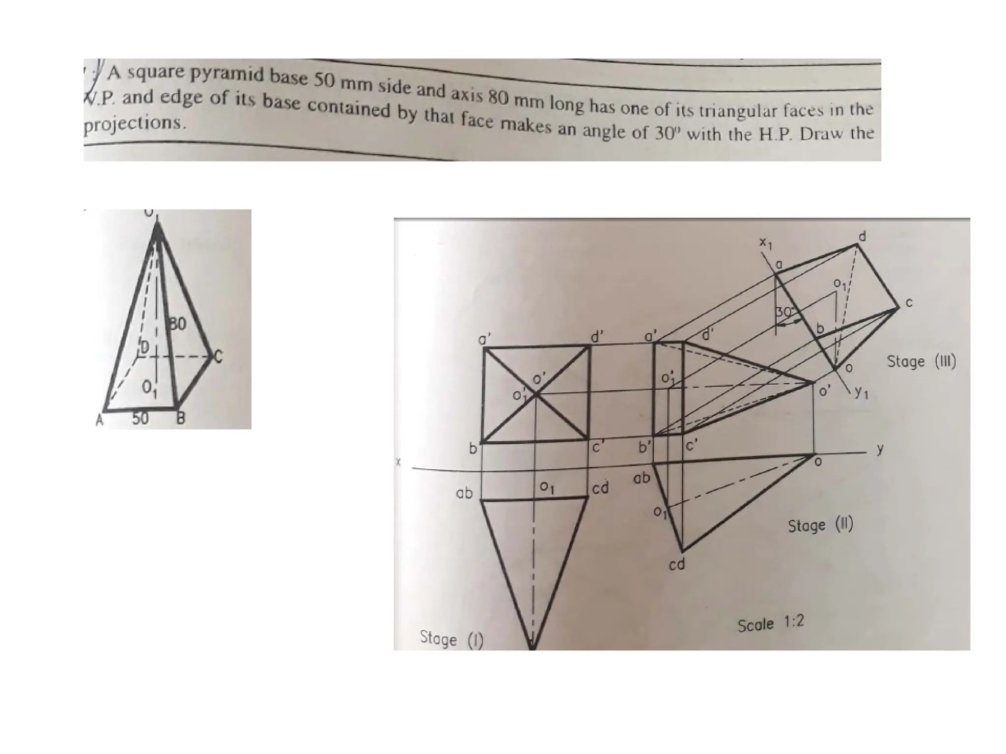 Projections Of Solids.ppt. Engineering graphics CAEG