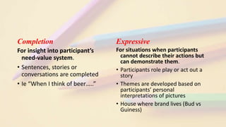 Projective techniques | PPTX