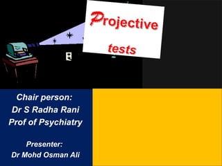 Chair person:
Dr S Radha Rani
Prof of Psychiatry
Presenter:
Dr Mohd Osman Ali

 