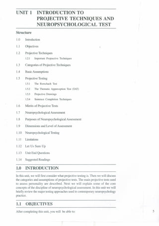 Introduction to projective techniques and tests | PDF