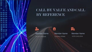 Call by value V/S Call by reference with example | PPTX