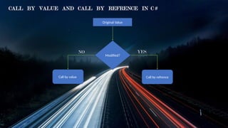 Call by value V/S Call by reference with example | PPTX
