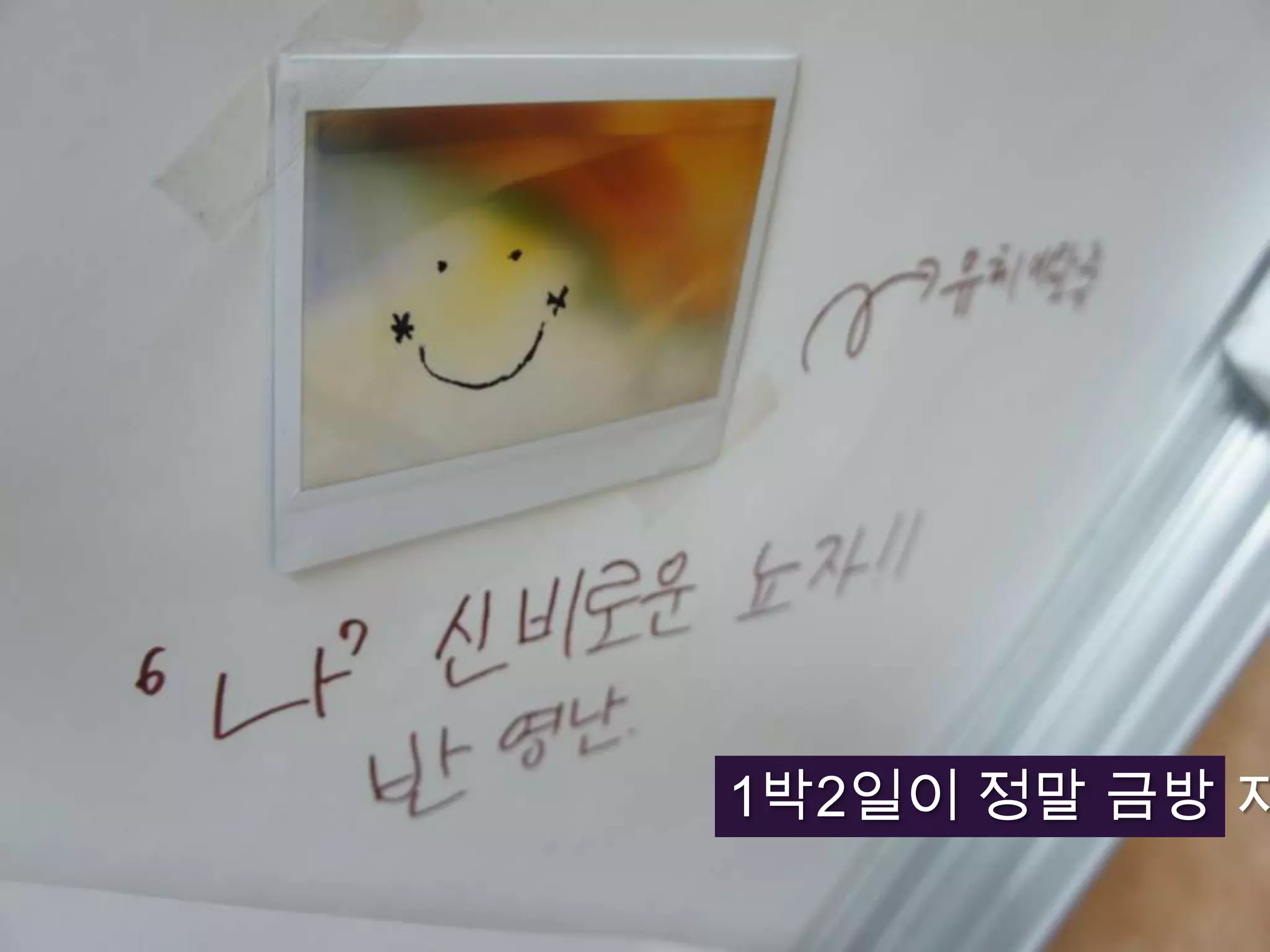 1박2일이 정말 금방 지나갔죠?