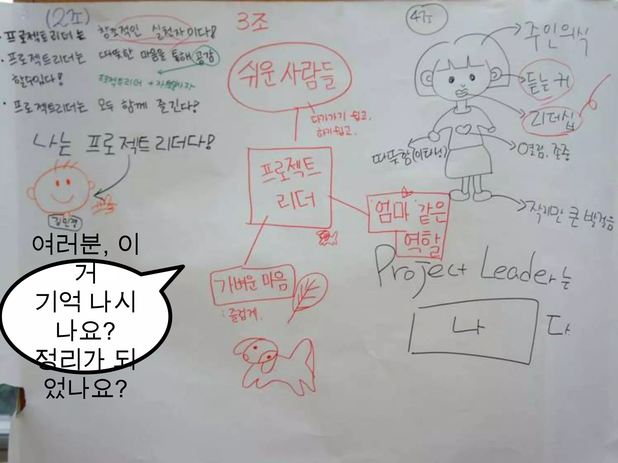 여러분, 이거 기억 나시나요?정리가 되었나요?