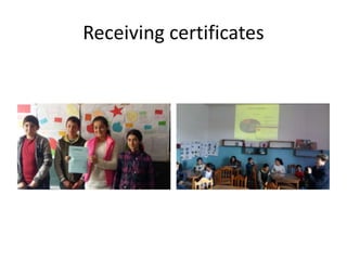 Receiving certificates
 