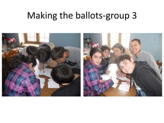 Making the ballots-group 3
 