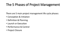 Project Management Define Phase Project Life Cycle.pptx