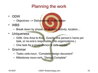 Key Works Chart 5 Key Chart Project Management (TM) Methodology | PPT
