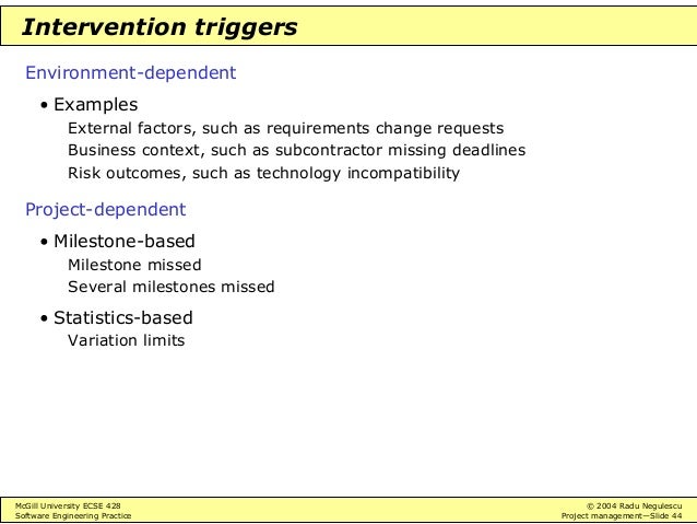 software engineering practice project management