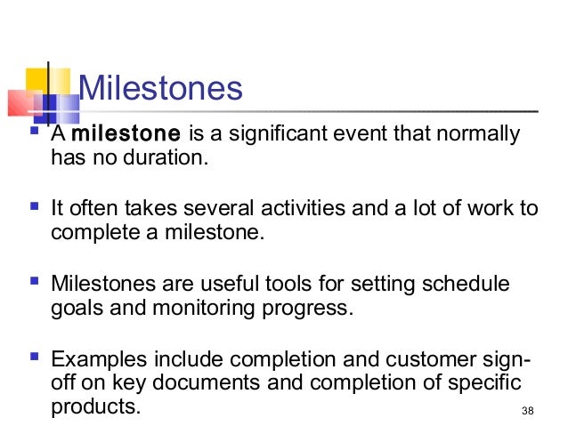 project management milestone examples under fontanacountryinn com milestone project management example