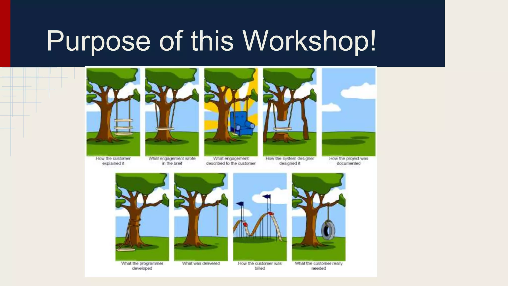Purpose of this Workshop!
 