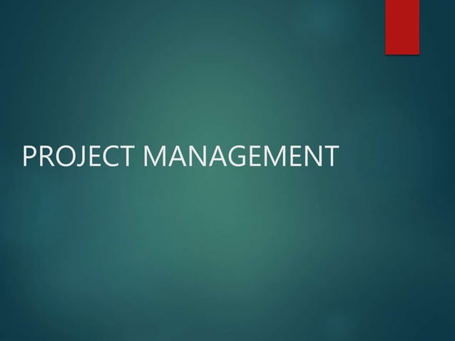 Project management PPT | PPT