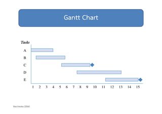 Gantt Chart 
Marchewka (2006) 
 