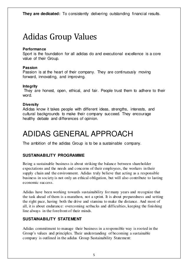 adidas code of conduct