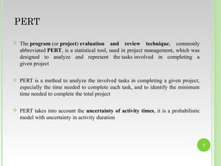 Project management Using Pert | PPT