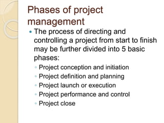Project management | PPTX