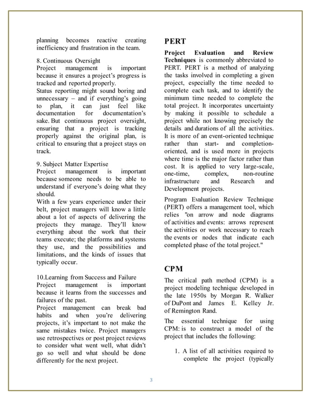 Project management : Pert and Cpm | DOCX | Civil Engineering Industry ...
