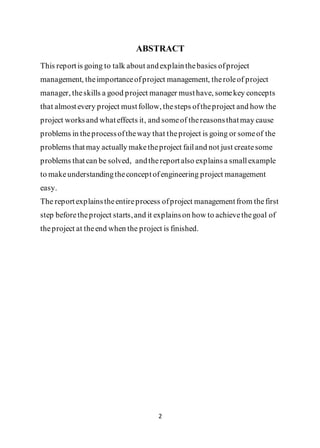 Engineering Project Management | PDF