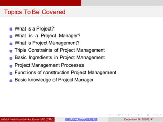 Project management | PPTX