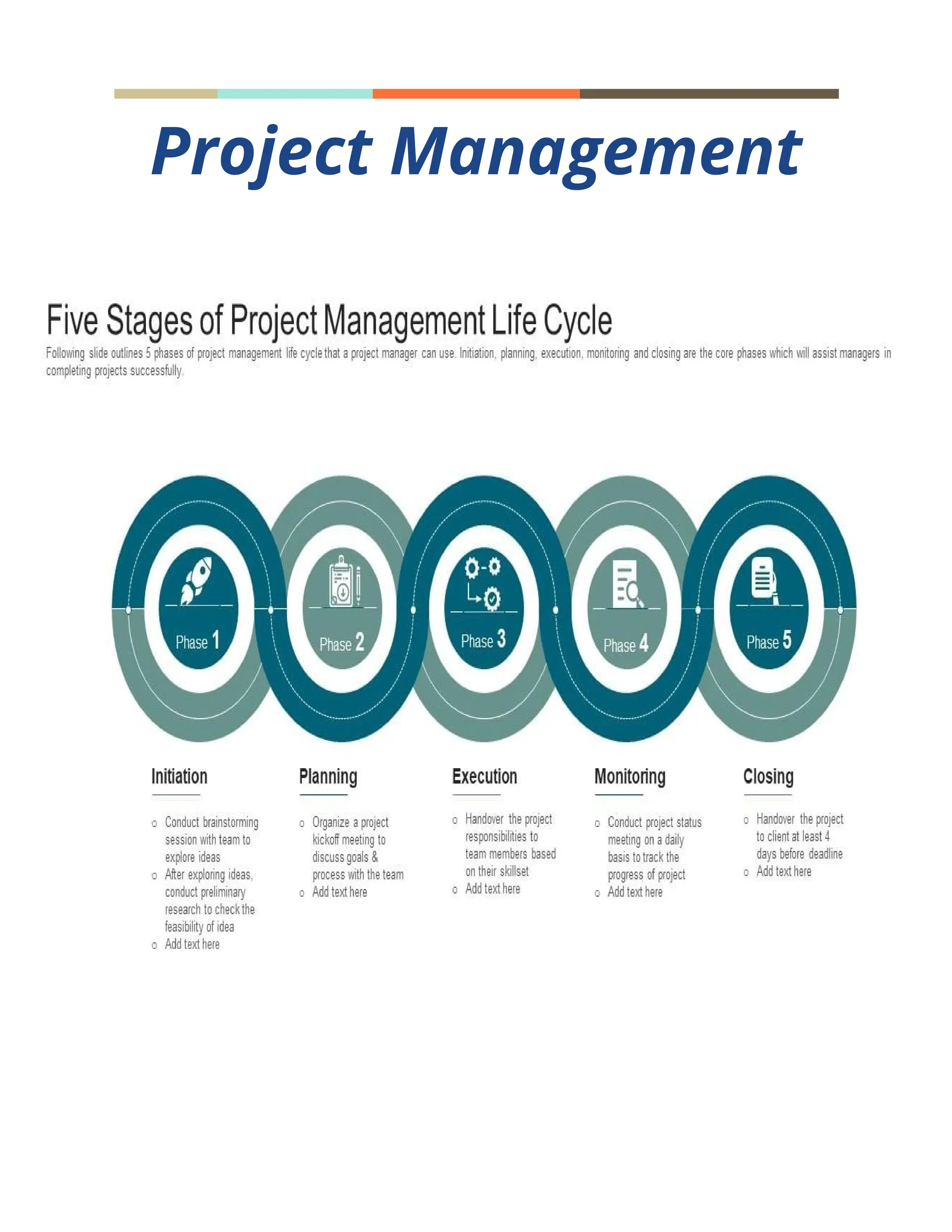 Project Management
 