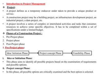 Project Management for civil Engineering | PDF