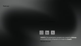 CREDITS: This presentation template was created by Slidesgo,
and includes icons, infographics & images by Freepik
Thank you!
Do you have any questions?
+00 000 000 000
 