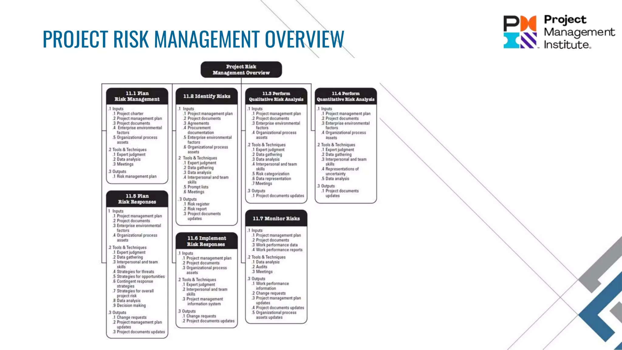PROJECT RISK MANAGEMENT OVERVIEW
 