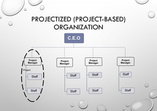 Project Management Structure Projectized Project Management with deep details for beginners | PPTX