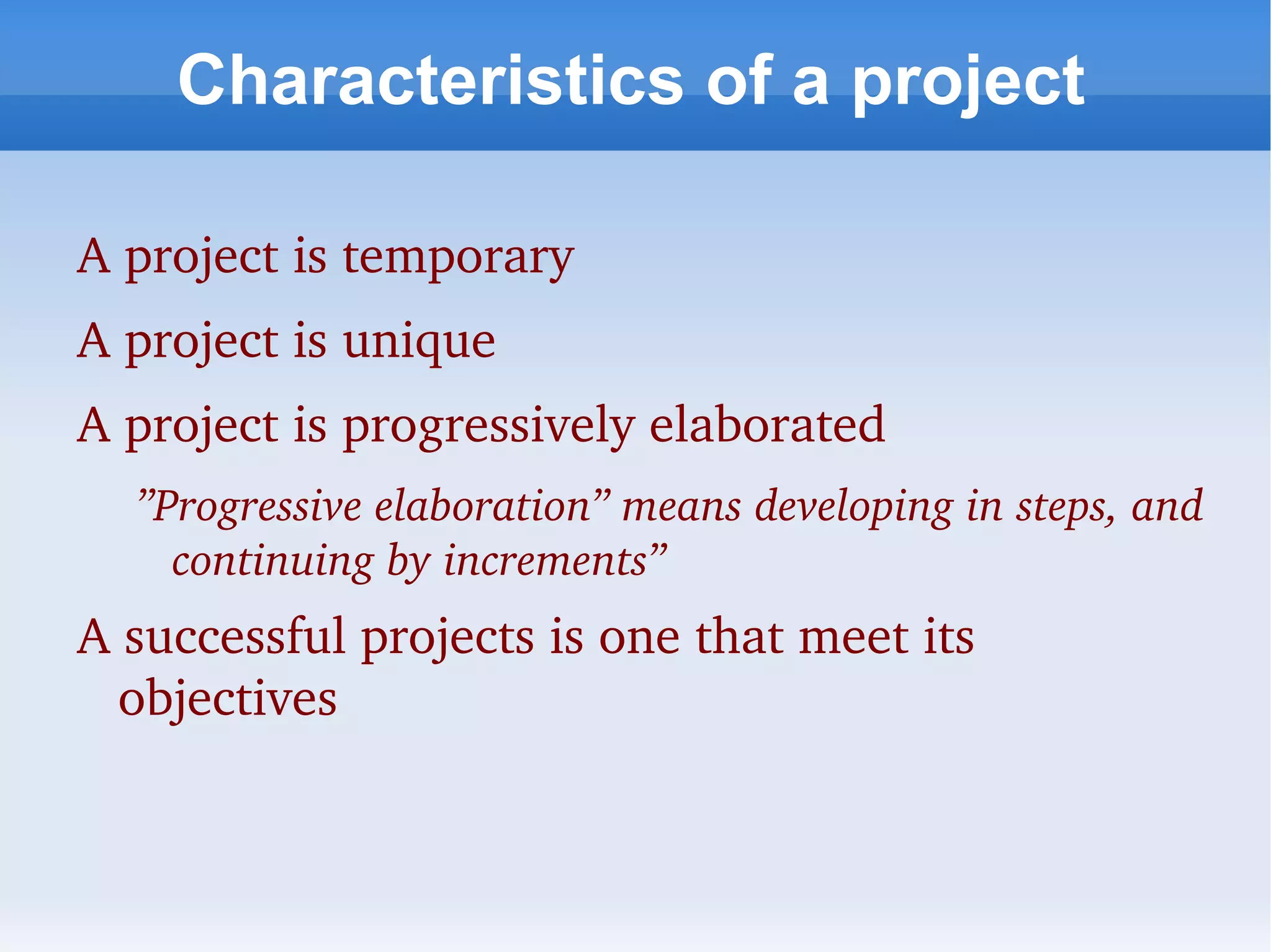 managing projects? 
