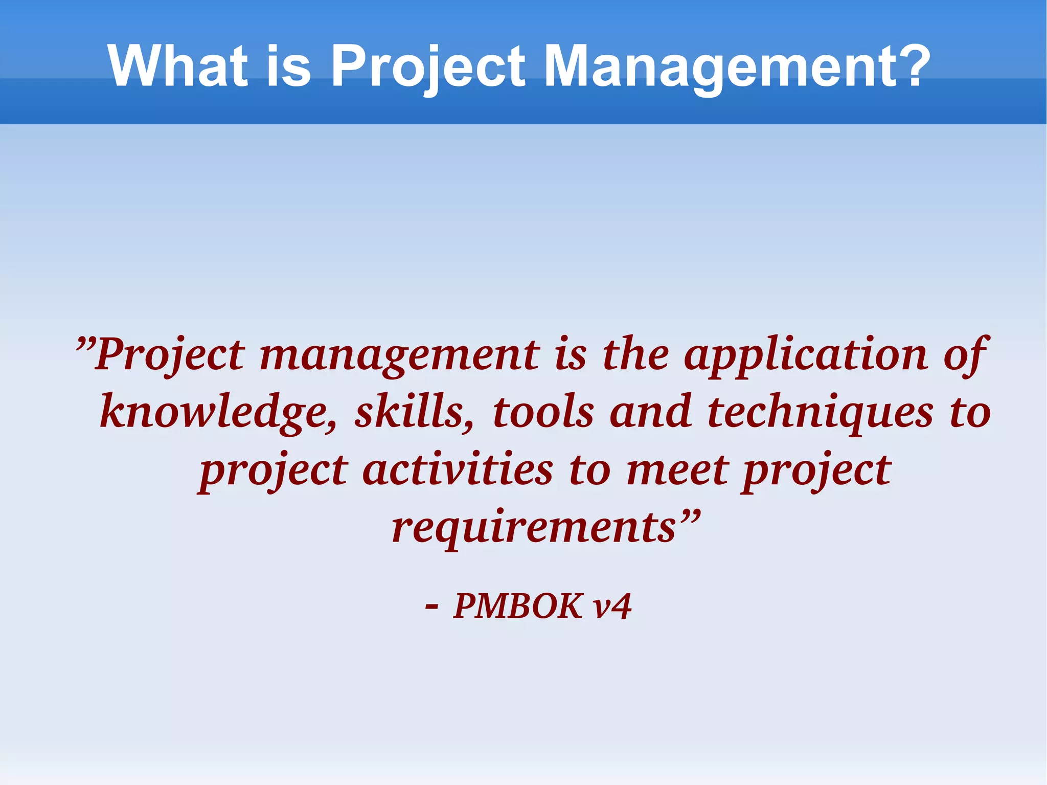 Project time management 