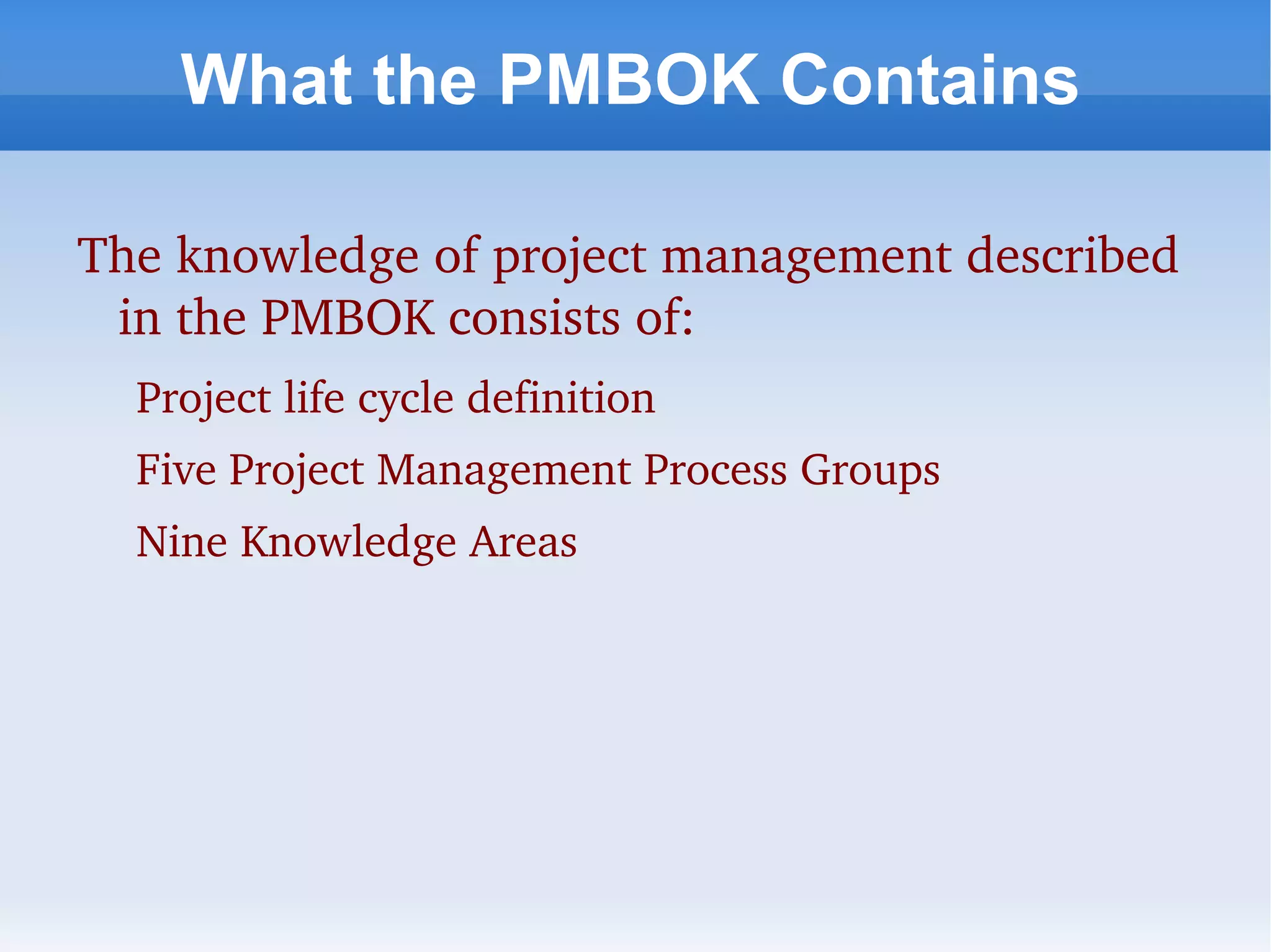 Project Management  