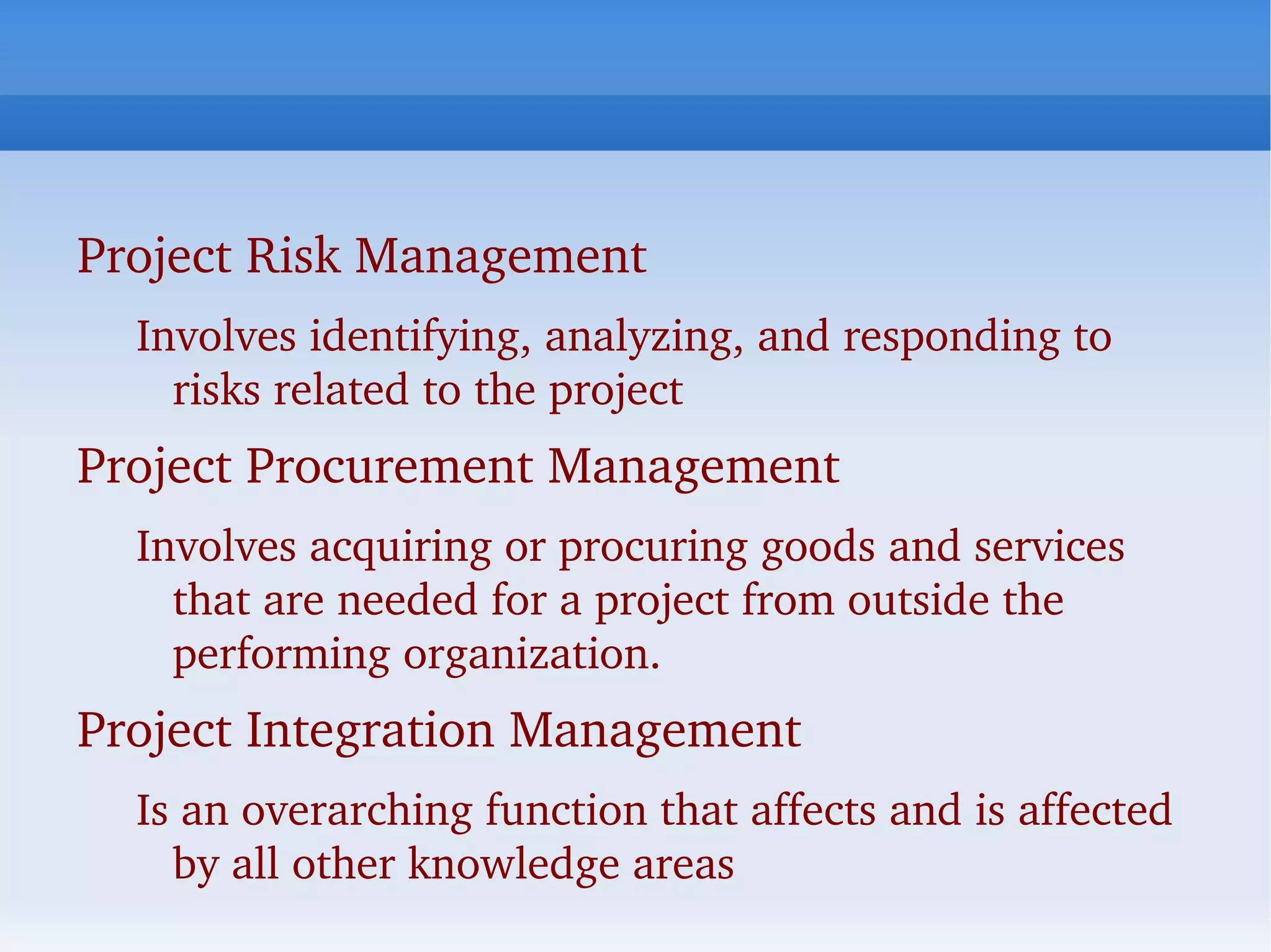 What is project management? 