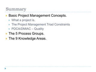 Project Management 101 Primer | PPTX