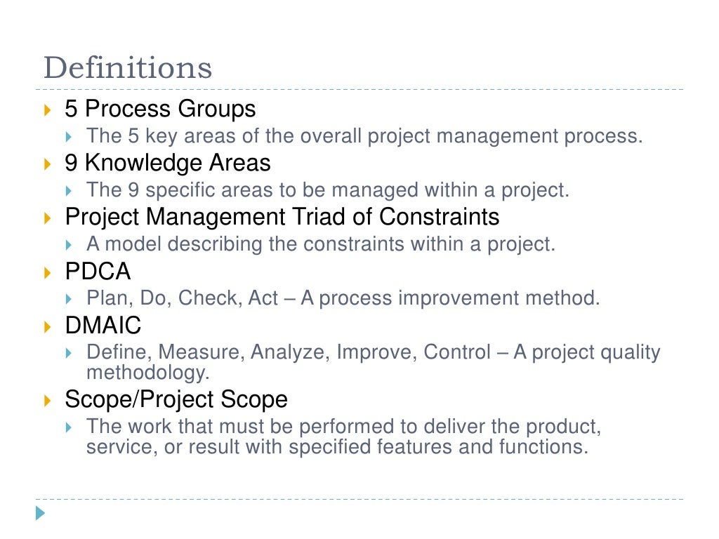 Project Management 101 Primer