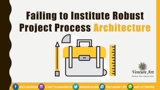 Failing to Institute Robust
Project Process Architecture
 