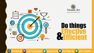 Do things
Effective
&Efficient
 