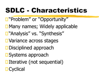 Sdlc Survey.pdf project management and characteristics of SDLC (System Development Life ...